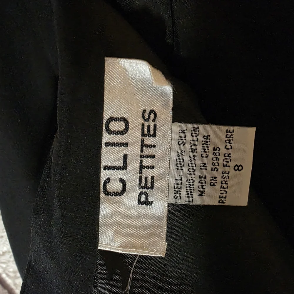 Clio Black Pencil Skirt with Vibrant Floral Embroidery And Fringe - Picture 6 of 6
